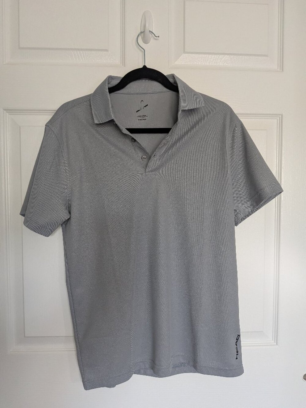 HEAD Mens Slate Grey Performance Golf Polo Shirt S
